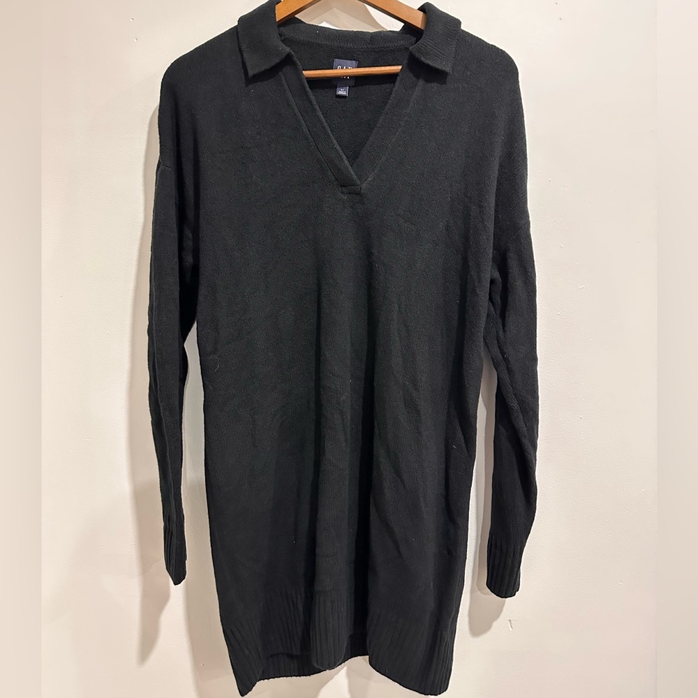 GAP Long Sleeve‎ Collared Cotton Blend Preppy Sweater Dress Size S